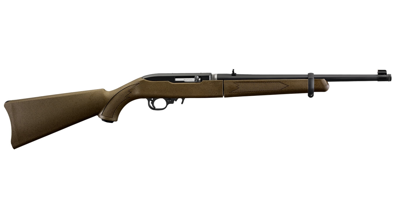 10/22 Takedown 22LR Rimfire Rifle with Mica Bronze Synthetic Stock and Threaded
