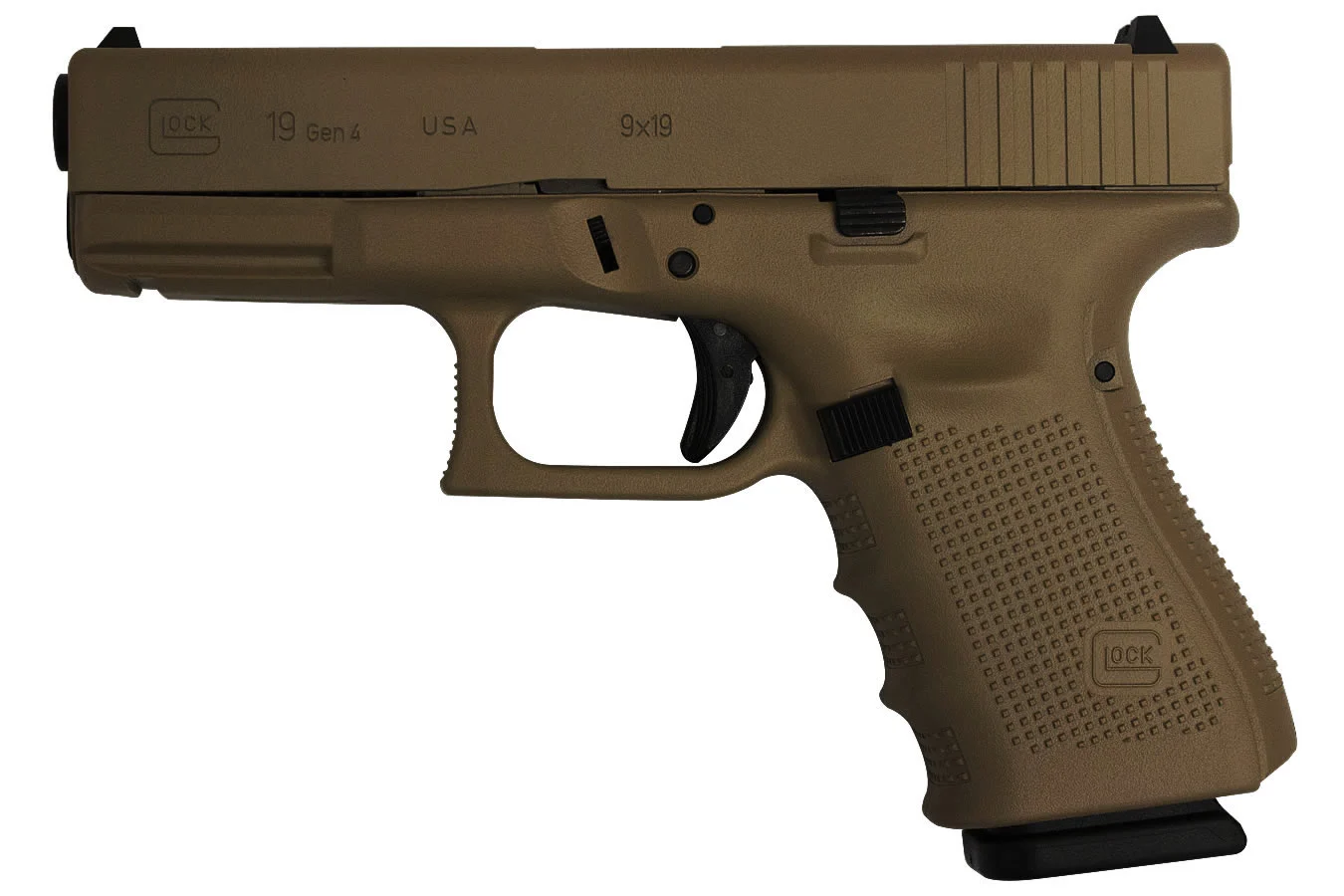 19 Gen4 9mm 15-Round Pistol with Hot Cerakote Burnt Bronze Finish