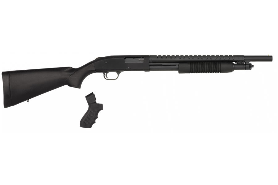 500 12 GA Pump-Action Shotgun Parkerized with Pistol Grip