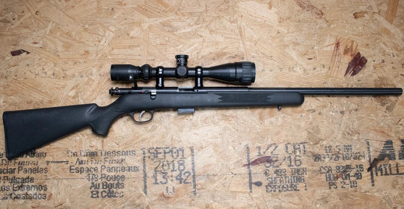 93R17 F 17 HMR Bolt-Action Rifle with Black Synthetic Stock