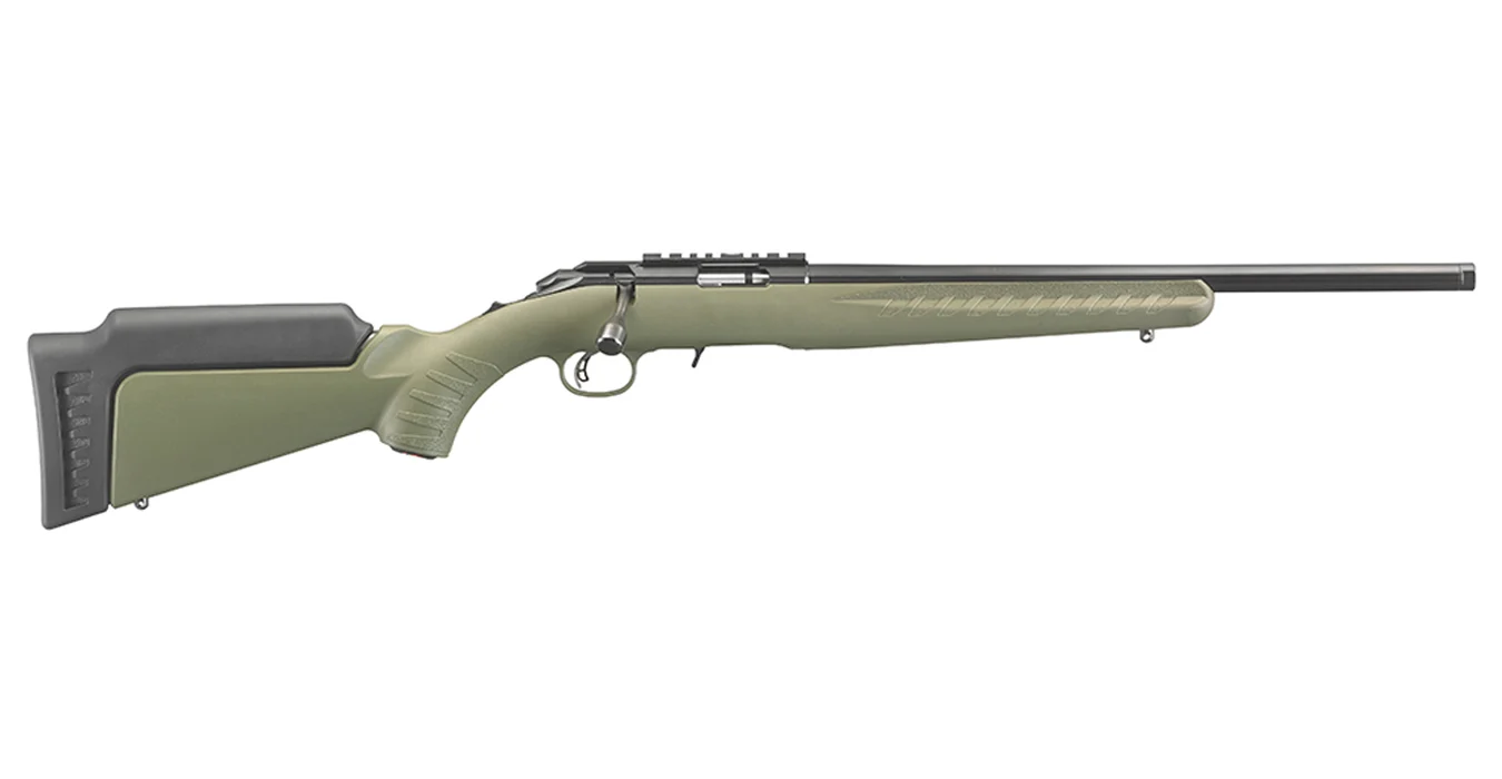 American Rimfire 22LR Bolt Action Rifle With OD Green Synthetic Stock