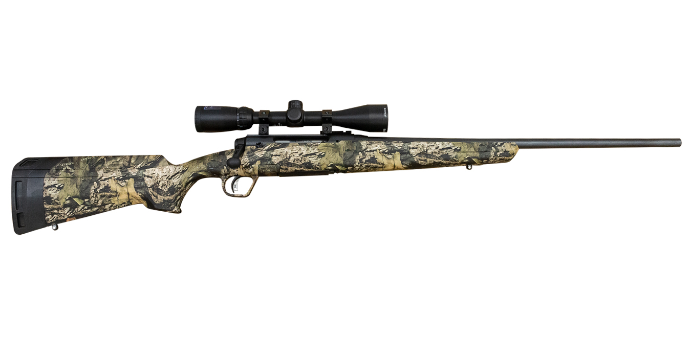 Axis XP Youth 243 Win Bolt Action Rifle with Muddy Girl Stock and Scope