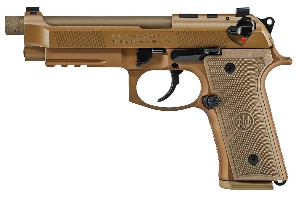Beretta M9A4 G Full Size FDE 9mm Pistol optic ready 3 18 round magazines