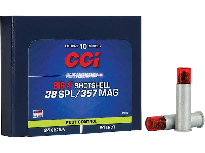 Cci Big 4 Shotshell 38 Special Ammo 84 Grain Lead Shot 200 Rounds