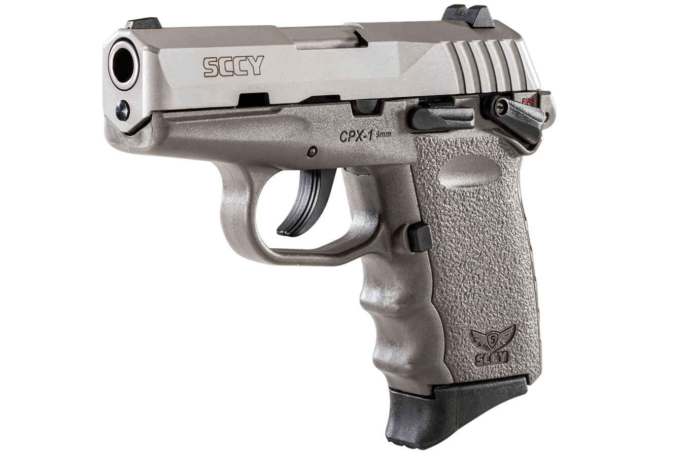 CPX-1 9mm Pistol with Sniper Gray Frame and Stainless Steel Slide