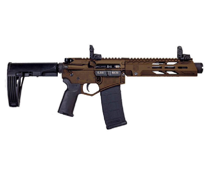 Diamondback DB15 Pistol Midnight Bronze 5.56 NATO 10″ Barrel 30-Rounds