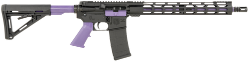 Diamondback DB15 Sports South Exclusive 223 Remington/5.56x45mm, 16″ Threaded Barrel, Purple Grip, Black Rec, 30rd