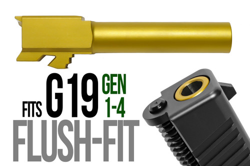 Fits Glock 19 9mm Match Golf Ball Dimpled Barrel