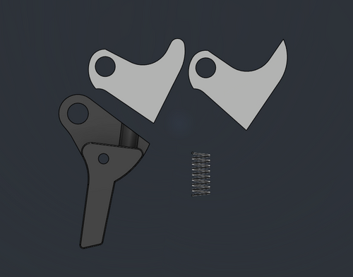 FRTv2 Curved Face Trigger Kit – 2 Stainless Steel Trips Fits Glock
