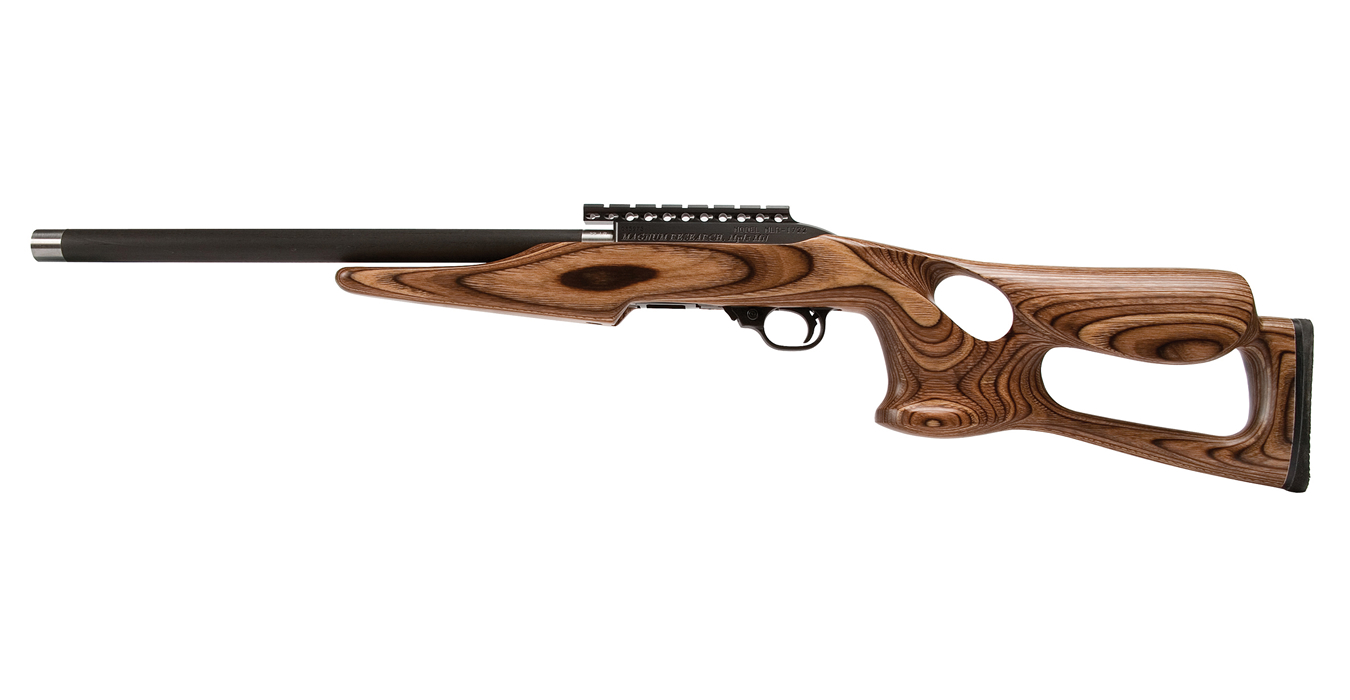 Magnum Lite 22LR Rimfire Rifle with Brown Laminate Thumb Hole Stock