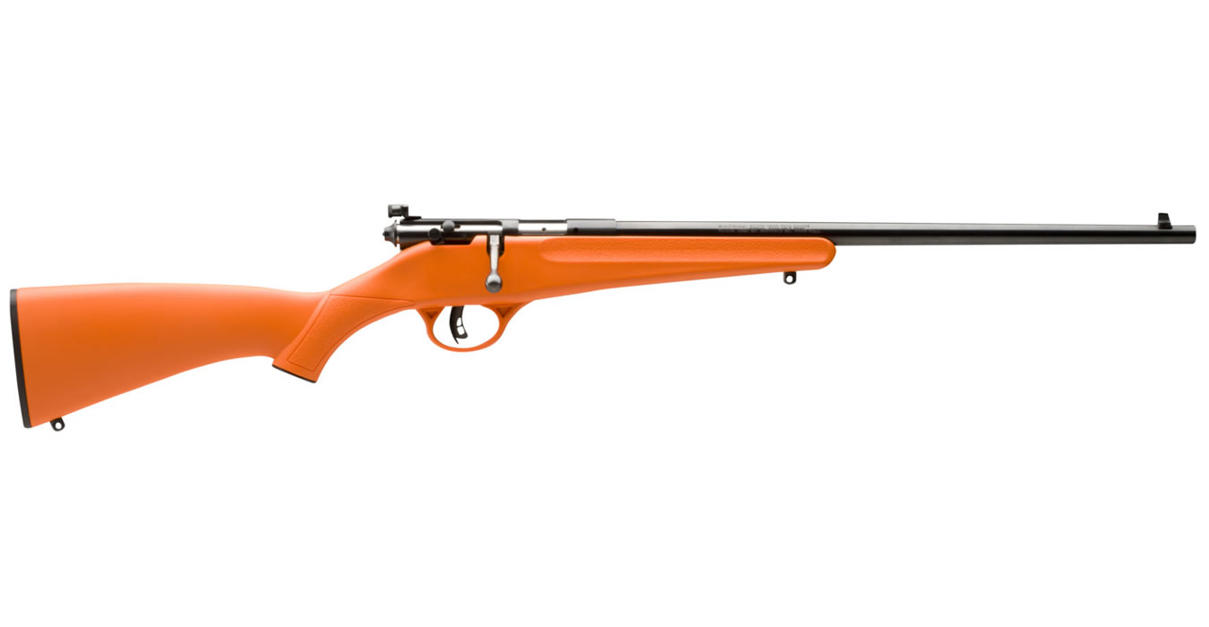 Rascal Youth 22LR Bolt Action Rimfire Rife With Orange Stock