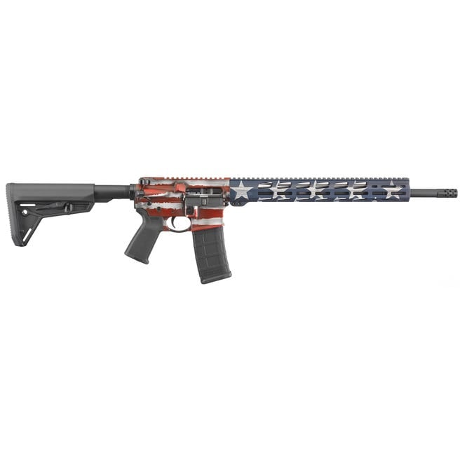Ruger AR-556 MPR American Flag Cerakote 18″ Barrel 5.56/.223 30-Rounds