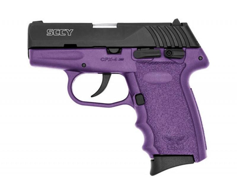 SCCY CPX-4 Purple .380 ACP 2.96″ Barrel 10-Rounds Manual Safety