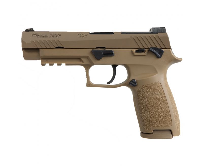 SIG SAUER P320 M17 9MM 4.7″ BARREL COYOTE TAN SIGLITE NIGHT SIGHTS MANUEL SAFETY OR AND 3 MAGAZINES — image 2