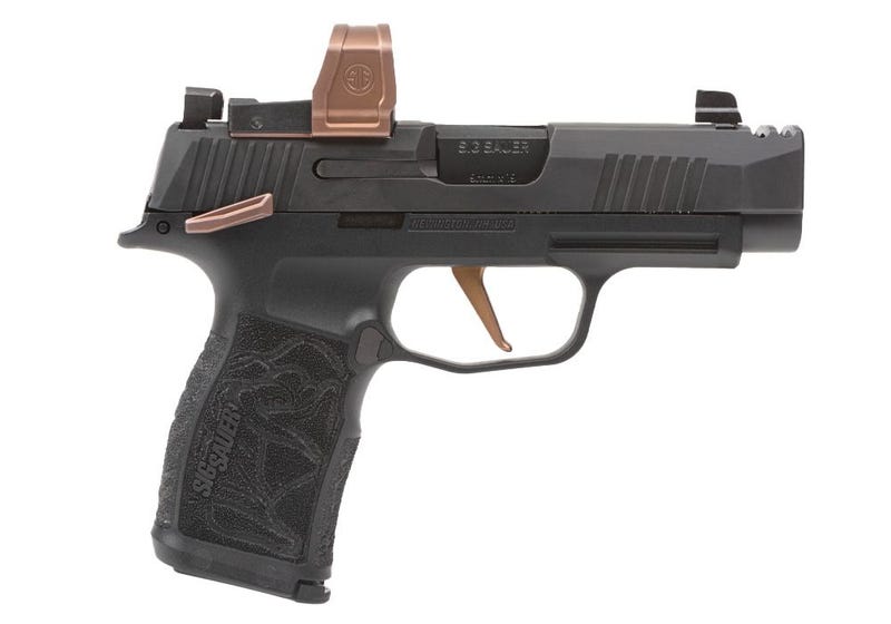 SIG SAUER P365 ROSE XL BLACK / ROSE GOLD 9MM 3.1″ BARREL 12-ROUNDS W/ ROMEO ZERO ELITE