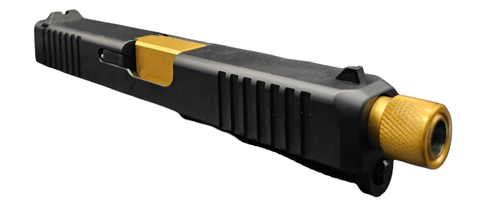 Slide Fits Glock 19 Gen3 Fully Assembled Tapered Nose In Gold