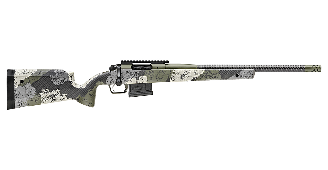 Springfield 2020 Waypoint 308 Win Bolt Action Rifle With Carbon Fiber Barrel And Evergreen Camo Stock
