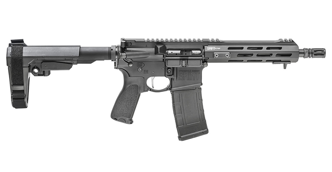 Springfield Saint Victor 300 Blackout AR 15 Pistol With SBA3 Pistol Stabilizing Brace