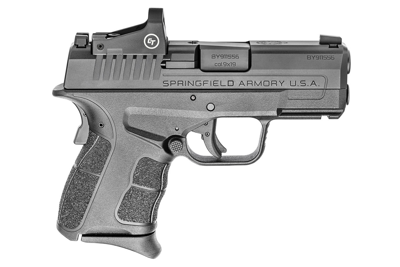 Springfield Xds Mod 2 Osp 3 3 9MM Black Single Stack Pistol W Crimson Trace Cts 1500 Red Dot