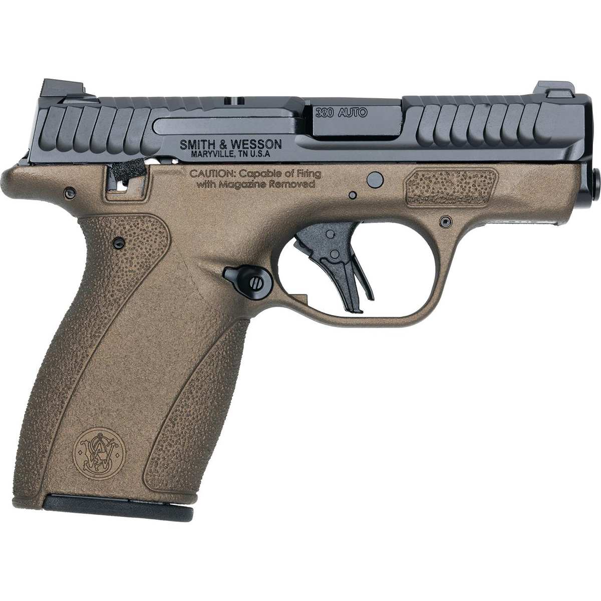 S&W Exclusive Blue Titanium M&P Bodyguard 2 0 NO Thumb Safety Handgun 380 Auto 101121RD Magazines 2 75 Barrel Titanium Blue Grip
