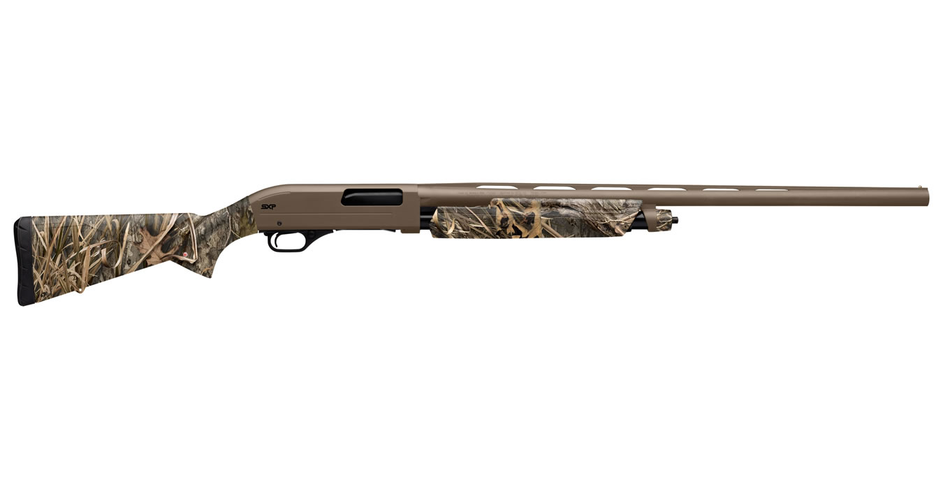 SXP Hybrid Hunter 12 Gauge Pump Action Shotgun with Mossy Oak Shadow Grass Habitat Stock and 28 Inch Barrel