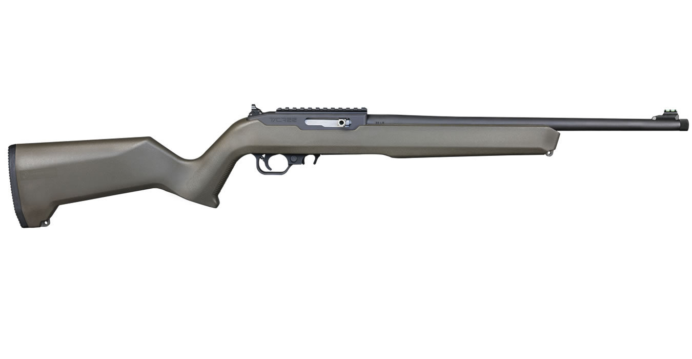 TCR-22 22LR Rimfire Rifle with OD Green Stock and Threaded Barrel