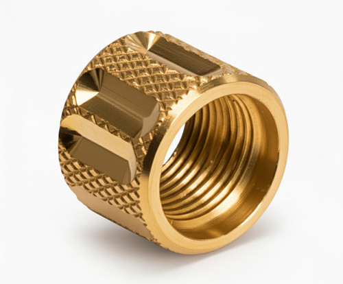 Thread Protector 1 2 X 28 9MM 357SIG Barrel Knurled Straight Fluted IN Copper